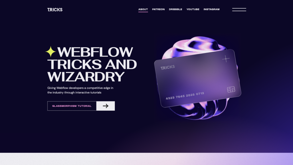 Web Design- Glass Morphism
